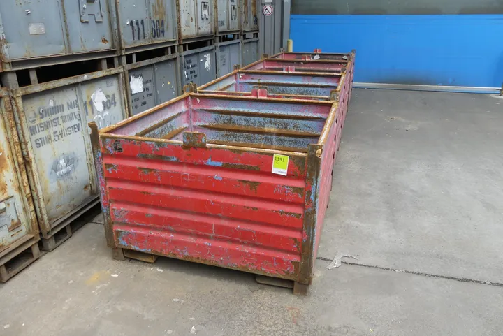 4x Industriebehälter/Metallcontainer
